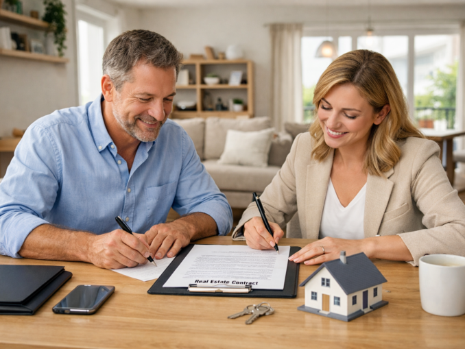 Signature d un contrat immobilier - droit de preemption du locataire